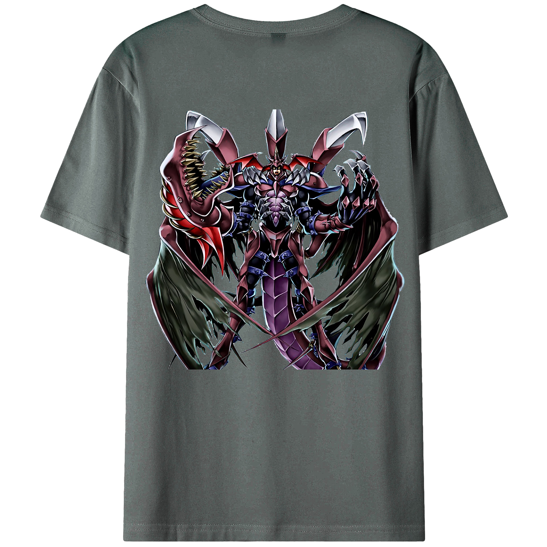 （画像用） 遊☆戯☆王 Yu-Gi-Oh! 綿100％ メンズ半袖Tシャツ（バックプリント） 通気性